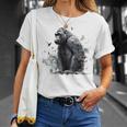 Gorilla Lover アートワーク 鳥 動物 モチーフ ゴリラ Tシャツ 彼女への贈り物