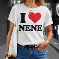 I Heart Nene 名 I Love パーソナライズ Tシャツ 彼女への贈り物