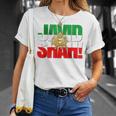 Javidhah イラン国旗 ペルシャパフラヴィー ライオンと太陽 Tシャツ 彼女への贈り物