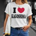 I Love Kagoshima 鹿児島大好き Tシャツ 彼女への贈り物