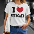 I Loveetagaya アイ・ラブ世田谷 Tシャツ 彼女への贈り物