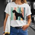 Minichnauzer Perro Retrochnauzer Cuello Camiseta unisex Regalos para ella