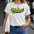 Mr Pickle ピクルス 風変わりで楽しいグラフィックピクルス Tシャツ 彼女への贈り物