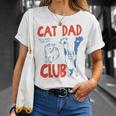 Sul Retro Cat Dad Club Life Is Better With Cats Festa Del Papà Maglietta Regalos para ella