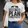 Trade The Plan Not Your Emotions デイトレーダー Trading 株式 証券取引所 Tシャツ 彼女への贈り物