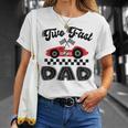 Two Fast Dad Of The Birthday Boy Racing Car Family T-Shirt Gifts for Her