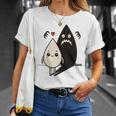 かわいい影モンスター コントラスト イラスト 長袖tシャツ Tシャツ 彼女への贈り物