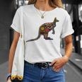 アボリジニアート カンガルー。 Tシャツ 彼女への贈り物