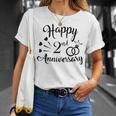 カップル2周年記念プレゼント クールな2周年記念 Tシャツ 彼女への贈り物
