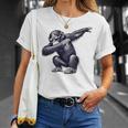 サングラスをかけたダブダンスを踊るチンパンジー猿 Tシャツ 彼女への贈り物