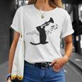 トランペット奏者猫 Tシャツ 彼女への贈り物