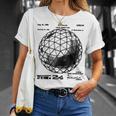 バックミンスター フラー 測地線 特許 科学 工学 数学 Tシャツ 彼女への贈り物