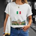 ミラノ お土産 イタリア 旅行 ミラノ バケーション イタリア国旗 Tシャツ 彼女への贈り物