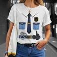 子供の男性の女性の警察官の衣装 Tシャツ 彼女への贈り物