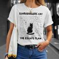 量子物理学教師シュレーディンガーの猫 脱出計画 Tシャツ 彼女への贈り物