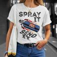 面白いドラッグレースカーnosスプレー Itend It Tシャツ 彼女への贈り物