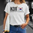 韓国国旗 韓国スポーツゲーム アスレチックジャージースタイル Tシャツ 彼女への贈り物