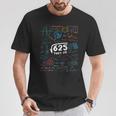 25 Años De Edad Hombres Es 25 Regalo De Cumpleaños Cuadrado Raíz De 625 Camiseta unisex Regalos divertidos