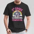 2Nd Grade Unicorn Cat Magical Caticorn Back Tochool Tシャツ 面白い贈り物