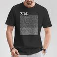 314 円周率の日 数学 非合理数 円周率 長袖tシャツ Tシャツ 面白い贈り物