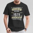 47 Años Cumpleaños Las Leyendas Nacen En Octubre De 1978 Camiseta unisex Regalos divertidos