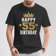 55歳の男性と女性のためのhappy 5Th Birthdayアイデア Tシャツ 面白い贈り物