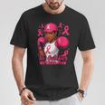 African American In October We Wear Pink Breast Cancer T-Shirt Unique Gifts