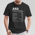 Ana Is My Name おもしろネームタグ Tシャツ 面白い贈り物