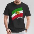 Bandera De Irán Con De León Camiseta unisex Regalos divertidos