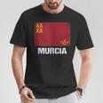 Bandera Región De Murcia In Mangas Camiseta unisex Regalos divertidos