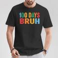 Bruh 100Th Day Ofchool 100 Days Ofchool シャツ キッズ 男の子 Tシャツ 面白い贈り物