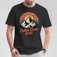 Cabin Crew 2026 Mountain Vacation Family Matching Group T-Shirt Funny Gifts