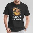 Cappy Cumpleaños Capybara Lover Cumpleaños Capibara Camiseta unisex Regalos divertidos