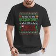 C'est Drôleois Gentil Avec Le Comptable Le Père Noël Regarde Noël Manche Longue T-Shirt Cadeaux drôles