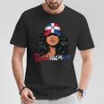 Chica Dominicana Bandera República Dominicana Orgullosa Dominicana Camiseta unisex Regalos divertidos