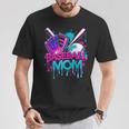 Cool Baseball Mom Neon Drip Sports Fan T-Shirt Personalized Gifts