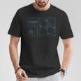 Drone Quadrocopter Dibujo Técnico Piloto De Drones Camiseta unisex Regalos divertidos