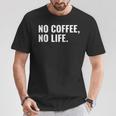 Emergency No Coffee No Life Missing Java 警告サイン Tシャツ 面白い贈り物