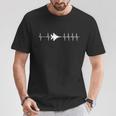 F-15 Eagle Ecg Heartbeat Airplane Tシャツ 面白い贈り物