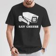 ay Cheese 監視防犯カメラ Tシャツ 面白い贈り物