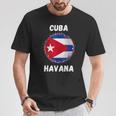 Havana Cuba -Ouvenirs De Drapeau Cubain Rétrointage T-Shirt Cadeaux drôles