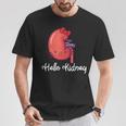 Hello Kidney おもしろ お医者さんへの感謝を示す Tシャツ 面白い贈り物