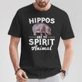 Hippos Are Mypirit アニマルシャツ – Hippos Lover Tシャツ 面白い贈り物