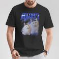 Huh ファニーダンクキャットミーム 女性&男性向け ヒンジなし グーフィーキャット Tシャツ 面白い贈り物