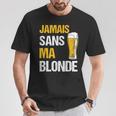 Jamaisans Ma Blonde Homme Humour Biere Alcool T-Shirt Cadeaux drôles