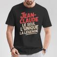 Jean Claude Homme Humour Idée Cadeau Humoristique Drôle T-Shirt Cadeaux drôles