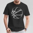 Joueur De Basket-Ball Esquisse De Basket-Ball Garçons T-Shirt Cadeaux drôles