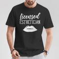 Licenciada En Estética Esteticistas Facialist Esteticista Camiseta unisex Regalos divertidos