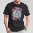 Live Laugh Lobotomy Dolphin Groovy Tシャツ 面白い贈り物