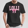 Lolli Floral Toile Pink Water Color Coquette Bow T-Shirt Unique Gifts Lolli Floral Toile Pink Water Color Coquette Bow T-Shirt Unique Gifts